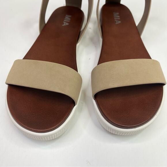 MIA Ellen Round Toe Platform sandals sand tan - 8.5 - Picture 6 of 13